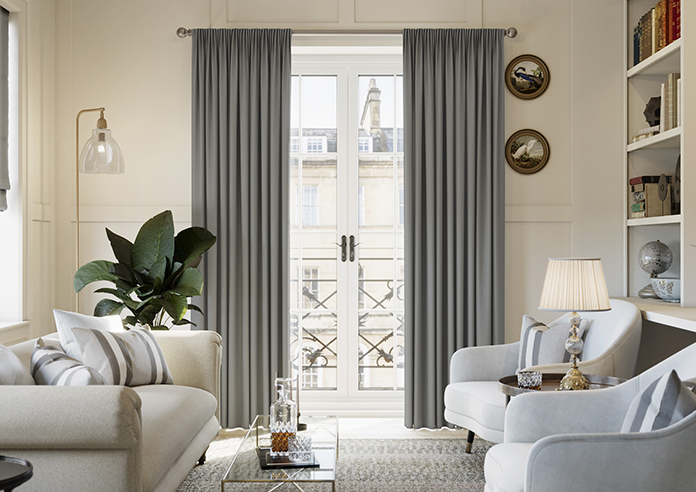 Medina, Charcoal - Made to Measure Curtains - Image 3